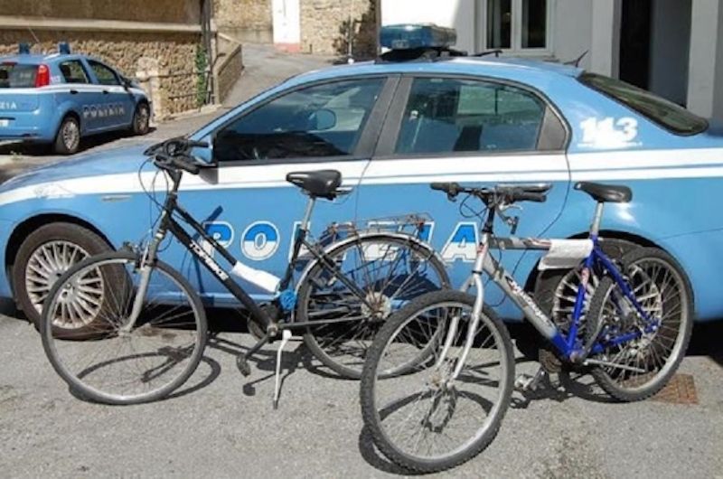 foto bici rubate polizia