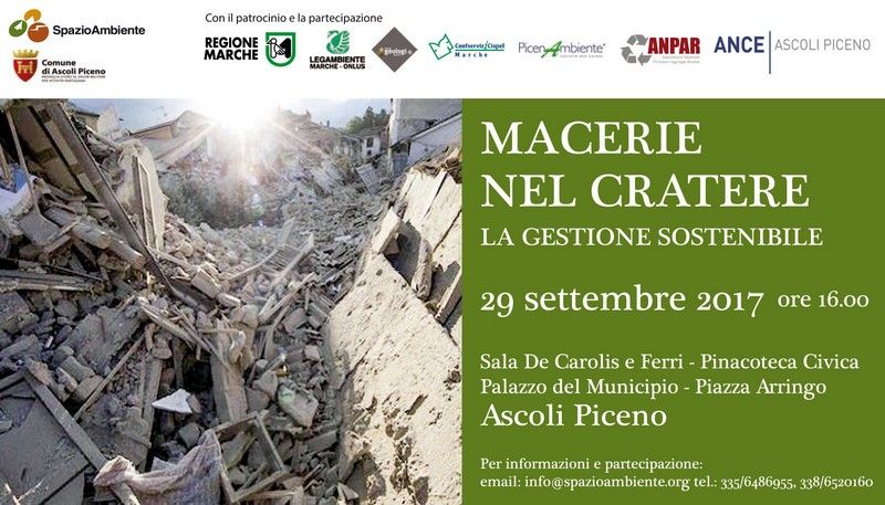 convegno macerie cratere terremoto