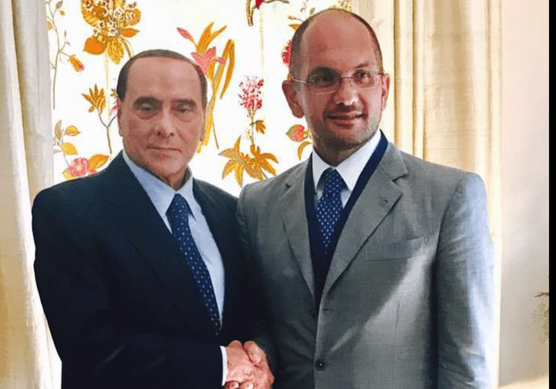 Silvio Berlusconi e Guido Castelli