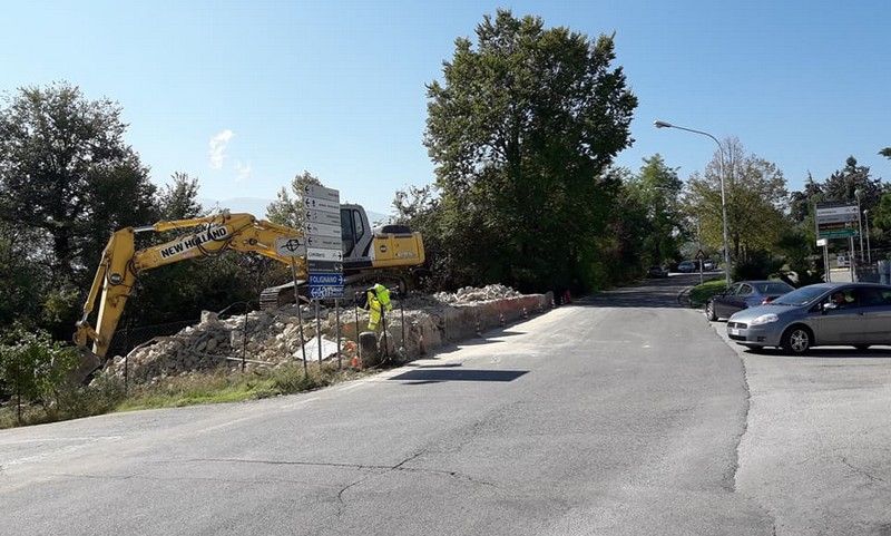 strada maltignano demolizione palazzo