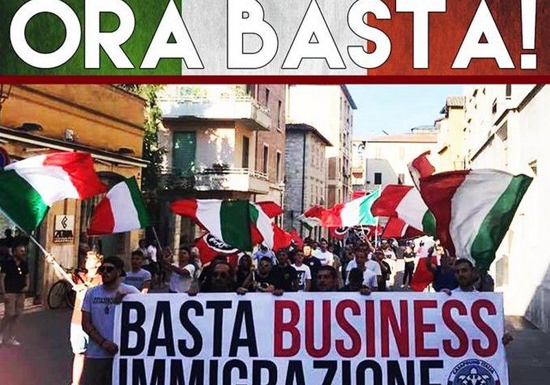 corteo stupro abuso casapound