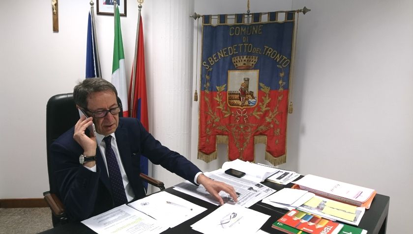 Il sindaco di San Benedetto Pasqualino Piunti