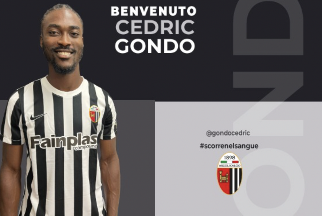Ascoli Ufficializzato L arrivo Di Cedric Gondo Piceno News 24 ascoli-ufficializzato-l-arrivo-di-cedric-gondo-piceno-news-24
