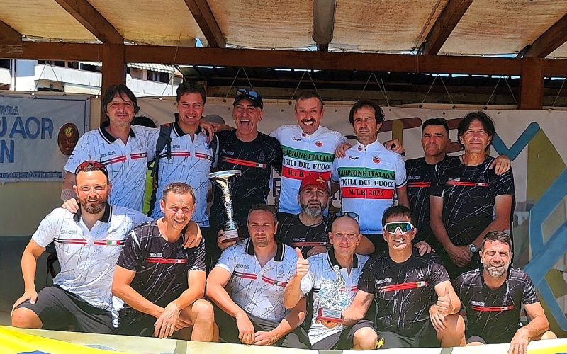 Vigili del fuoco, il Comando di Ascoli Piceno campione italiano di mountain bike