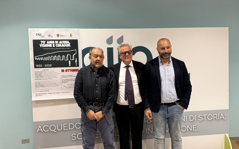 La Ciip festeggia i 70 anni dell’Acquedotto del Pescara con una serie di eventi