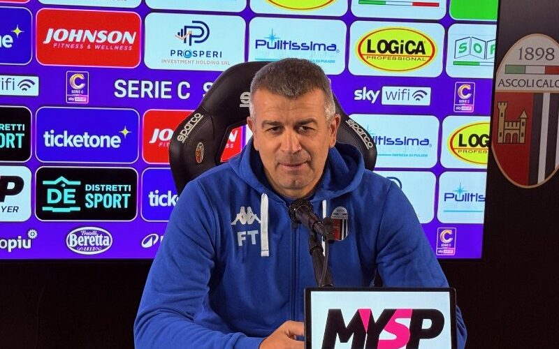 Ascoli, Tomei: “Sarà una partita molto dura, siamo pronti”