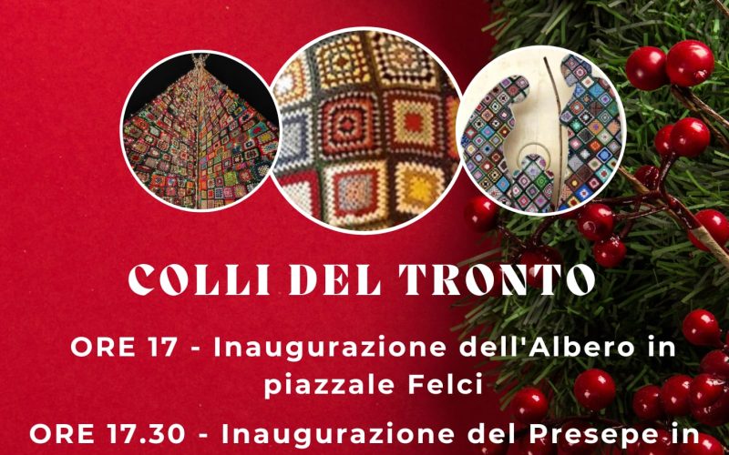 L’8 dicembre si accende l’albero all’uncinetto di Colli del Tronto