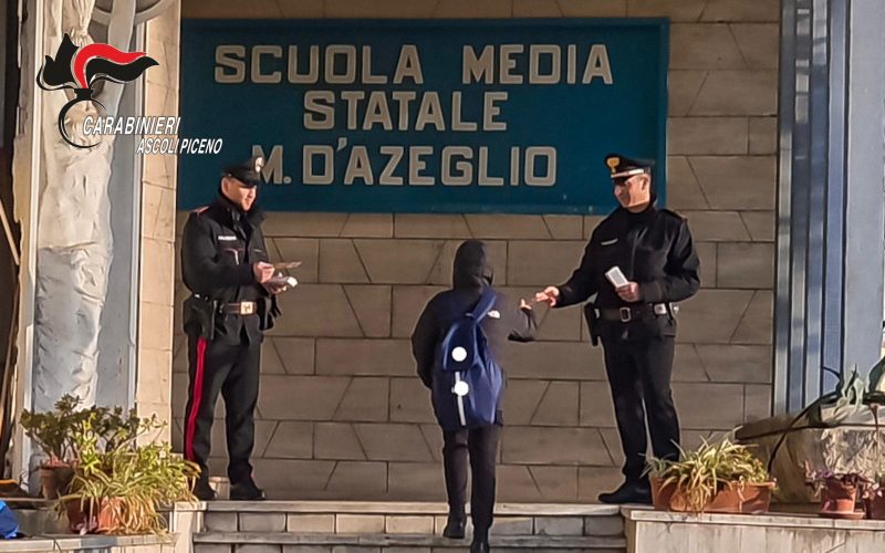 I Carabinieri di Ascoli in campo contro il bullismo