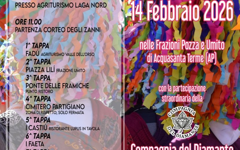 Sabato torna l’appuntamento con il Carnevale di Pozza e Umito