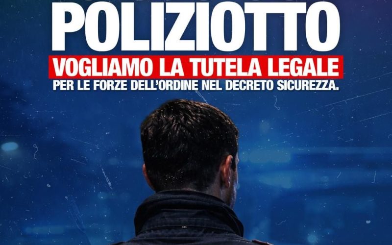 Io sto col poliziotto, sabato 7 e domenica 8 febbraio nelle Marche la raccolta firme della Lega a sostegno delle forze dell’ordine