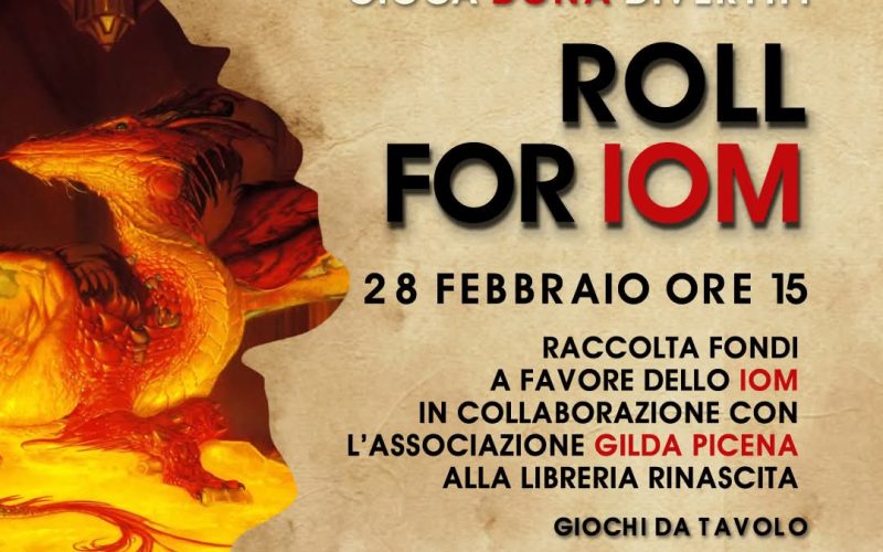 Domani il”ROLL FOR IOM” organizzato dall’associazione Gilda Picena