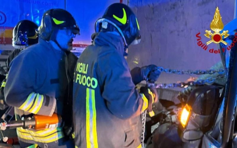 Incidente sulla A14, un ferito trasportato in eliambulanza