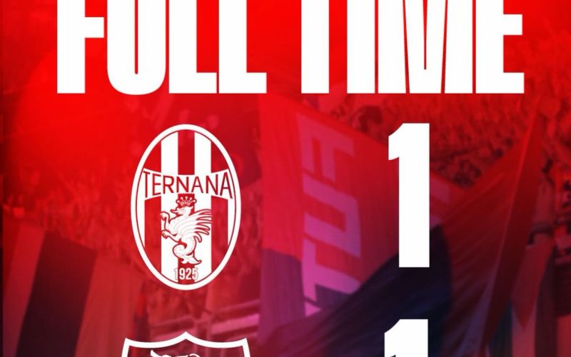 La Samb pareggia 1-1 a Terni