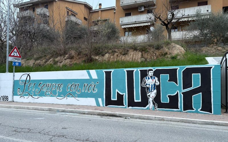 Un murale per Luca Bernabei