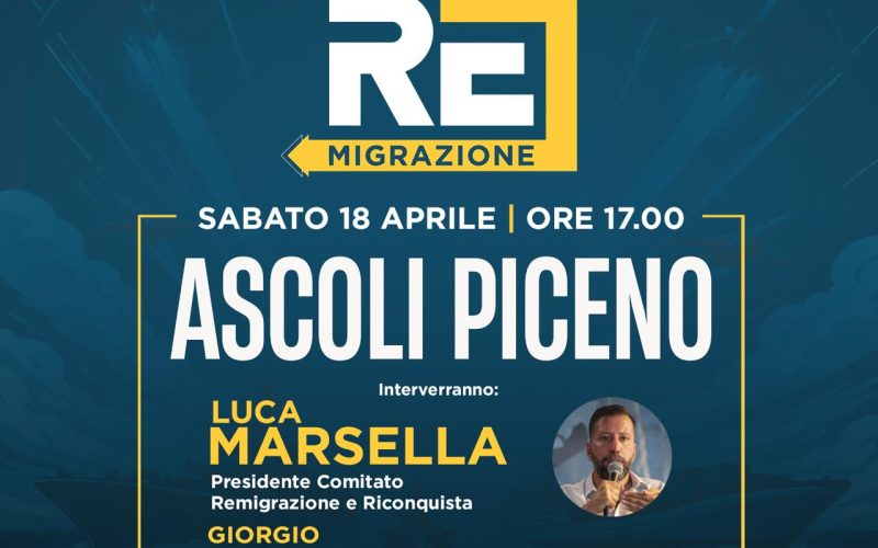 Remigrazione: Ascoli ospita la presentazione della proposta di legge