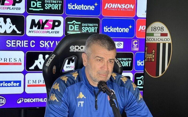 Ascoli, Tomei: “Attenzione e umiltà, sarà una partita molto dinamica”
