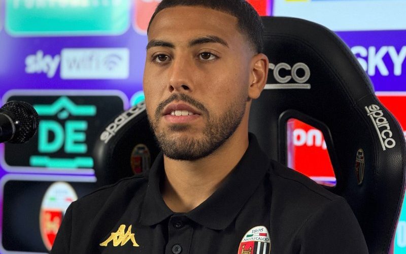 Ascoli, Chakir: “Grande gruppo, offrirò una cena a Guiebre per l’assist”