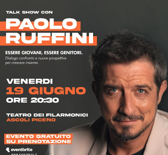 Ascoli Piceno Citt&agrave; Italiana dei Giovani, venerd&igrave; 19 giugno arriva lo spettacolo di Paolo Ruffini