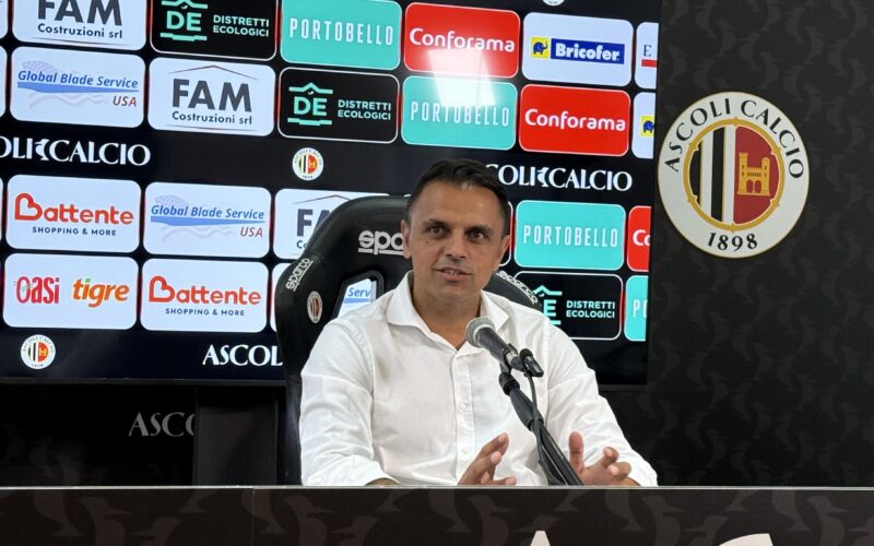 Ascoli, Patti apre la nuova stagione bianconera: “Serie B difficile, dovremo affrontarla con un pizzico di incoscienza”