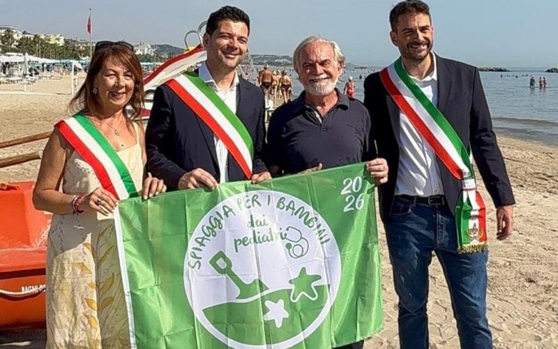 San Benedetto conferma la Bandiera Verde: da 18 anni tra le spiagge italiane più adatte ai bambini