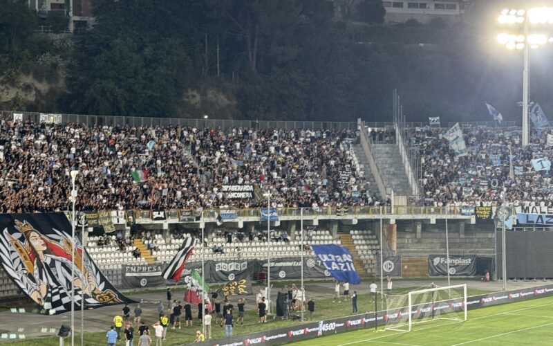 La Lazio batte l&rsquo;Ascoli 2 a 1. Grande festa al Del Duca davanti a 11mila spettatori