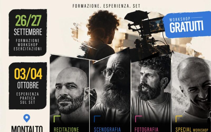 Metroborgo Film Academy a Montalto delle Marche: successo di iscrizioni per la scuola di maestranze del cinema