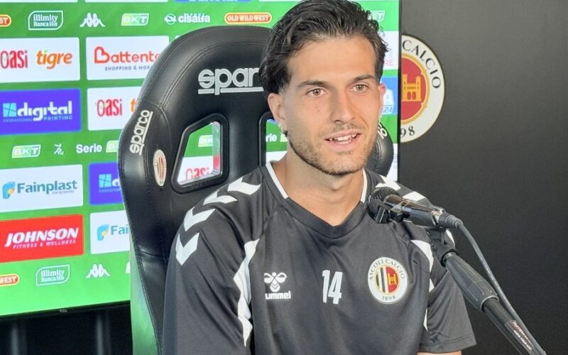 Ascoli, Oliveri: “Sto benissimo anche grazie a Mister e staff. Col Südtirol sarà test importante”