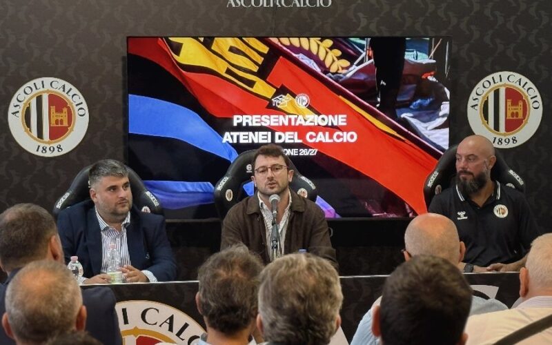 1° Torneo Atenei del Calcio , Andrea Passeri: “Per costruire un Ascoli forte serve un territorio forte”
