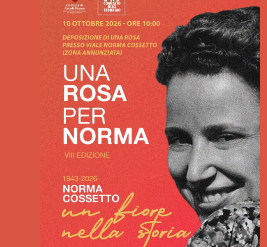Sabato la celebrazione in memoria di Norma Cossetto ad Ascoli